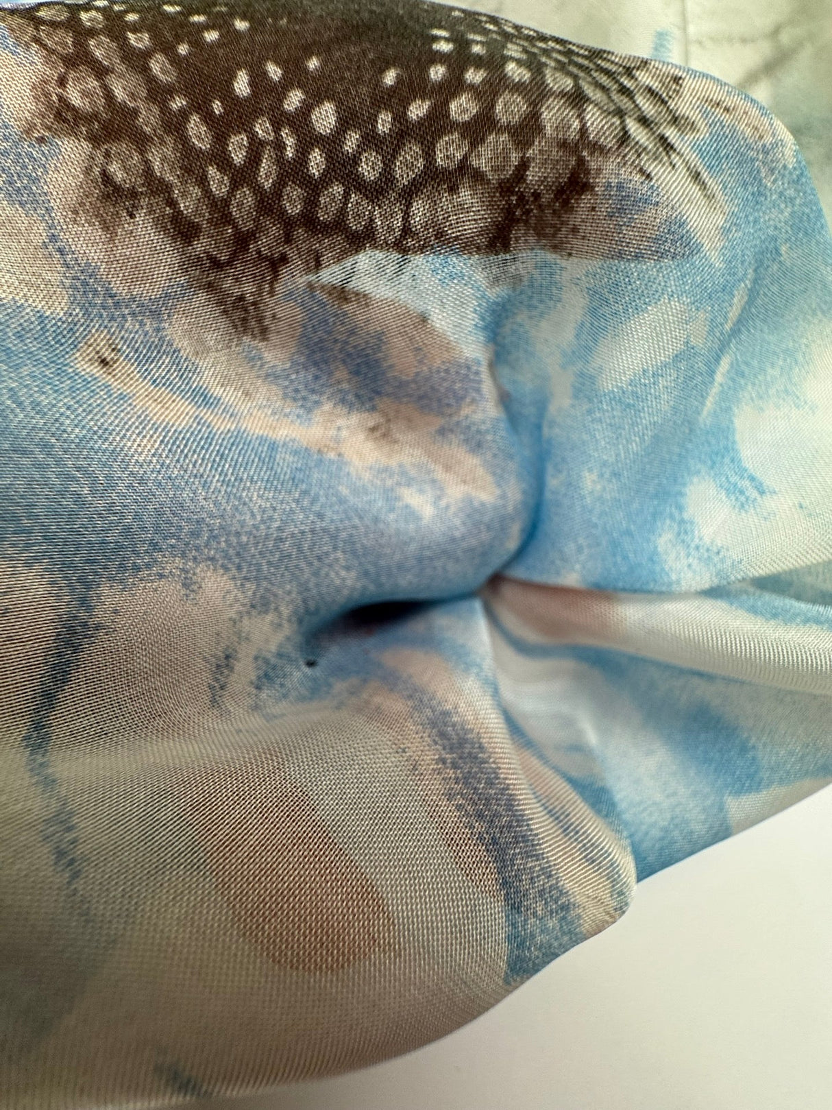 Silk Viscose Blend Printed Floral Fabric