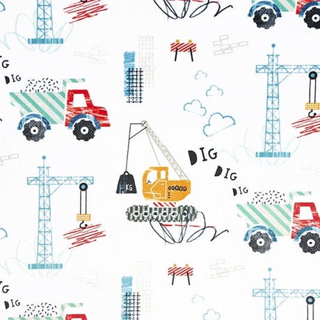 Cuddle Fabric Digital Dig Dig Dig Multi Print