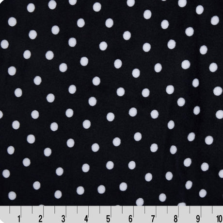 Cuddle Fabric Black Dot 58-60"
