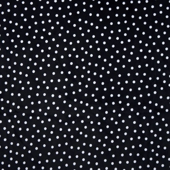 Cuddle Fabric Black Dot 58-60"