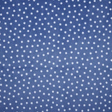 Cuddle Fabric Digital Jeans Dot 58-60" White Polka Dots