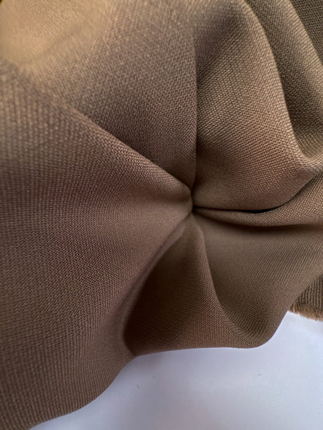 Polyester Twill Brown Beige Stretch