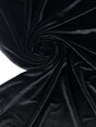 Black Velour Knitted Fabric