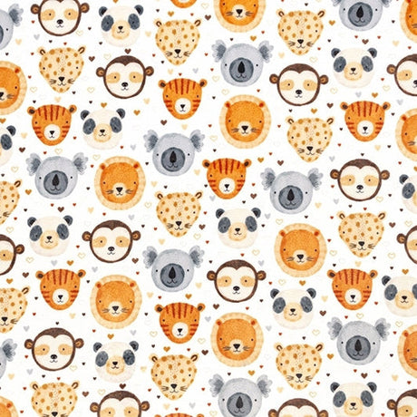 Cuddle Fabric Digital Natural Heads Up 58-60