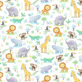 Minky Cuddle Fabric Jungle Joy Multi 58-60"