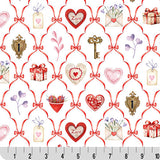 Cuddle Fabric Digital Multi Key To My Heart 58"-60"