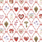 Cuddle Fabric Digital Multi Key To My Heart 58"-60"