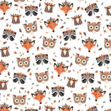 Cuddle Fabric Digital Multi Leaf Me Be