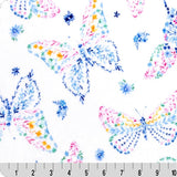 Cuddle Fabric Digital Mariposa Snow Butterfly Print