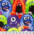 Cuddle Fabric Digital Multi Monsters 58-60"
