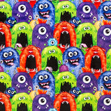 Cuddle Fabric Digital Multi Monsters 58-60"