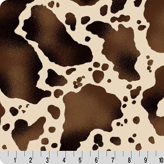 Cuddle Fabric Brown Mustang Print 58-60"