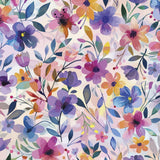 Cuddle Fabric Digital Painted Petals Multi 58-60"