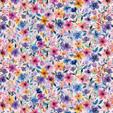 Cuddle Fabric Digital Painted Petals Multi 58-60"