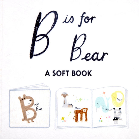 Cuddle Fabric Digital Panel B Is For Bear