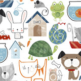 Cuddle Fabric Digital Pet Shop Multi 58-60"