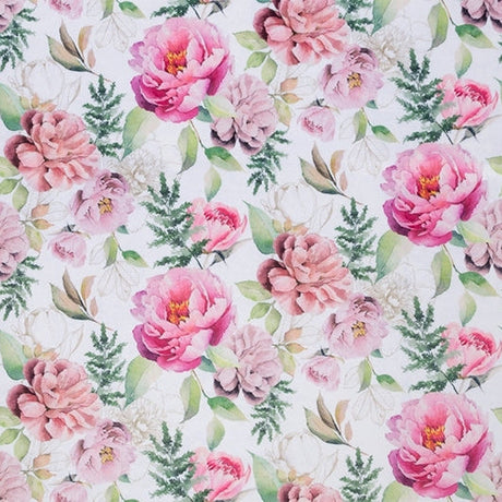 Minky Plush Fabric Digital Cuddle Snow Rite Of Spring Floral