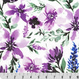 Cuddle Minky Fabric Digital Wisteria Spring Flowers