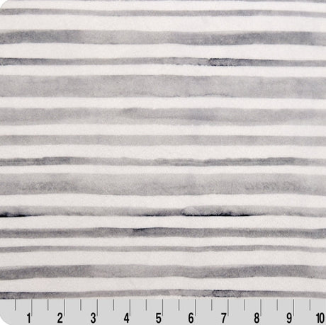 Cuddle Fabric Digital Alloy Stripe 58-60"