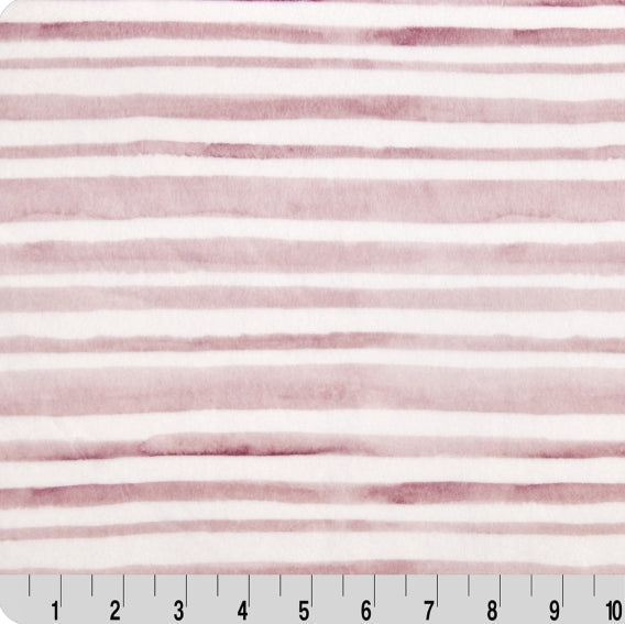 Cuddle Fabric Digital Rosewater Stripe 58-60"