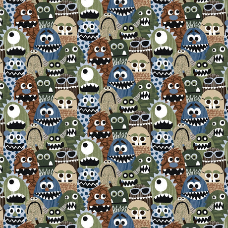 Minky Plush Fabric Digital Cuddle Loden Tickle Monster 58-60"