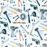 Cotton Print Tool Time Cuddle Fabric