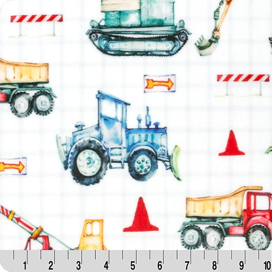 Cuddle Fabric Digital Worksite Multi 58-60"