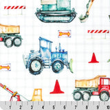Cuddle Fabric Digital Worksite Multi 58-60"
