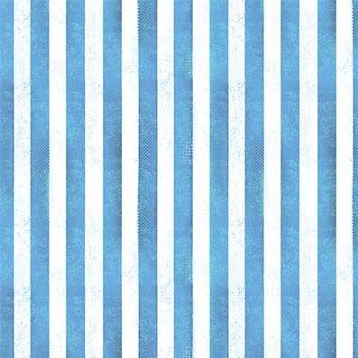 Cotton Fabric Blue Rugged Stripe Route 66 44/45"