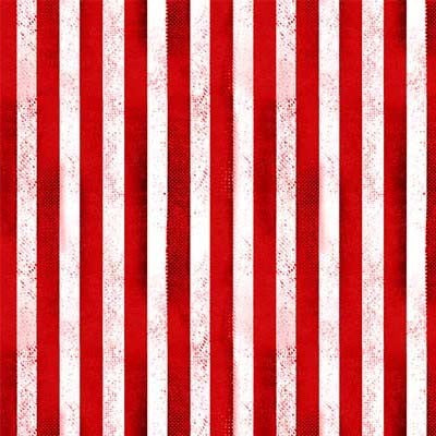 Cotton Fabric Red Rugged Stripe Route 66