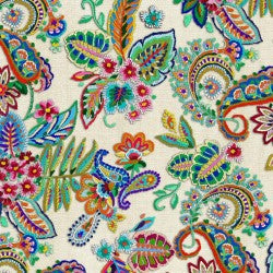 Cotton Fabric Woven Memories Cream 44/45"
