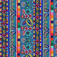 Cotton Embroidery Stripe Multi Fabric 44/45" Multi