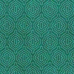 Cotton Fabric Indigo Stitches Sprout 44/45