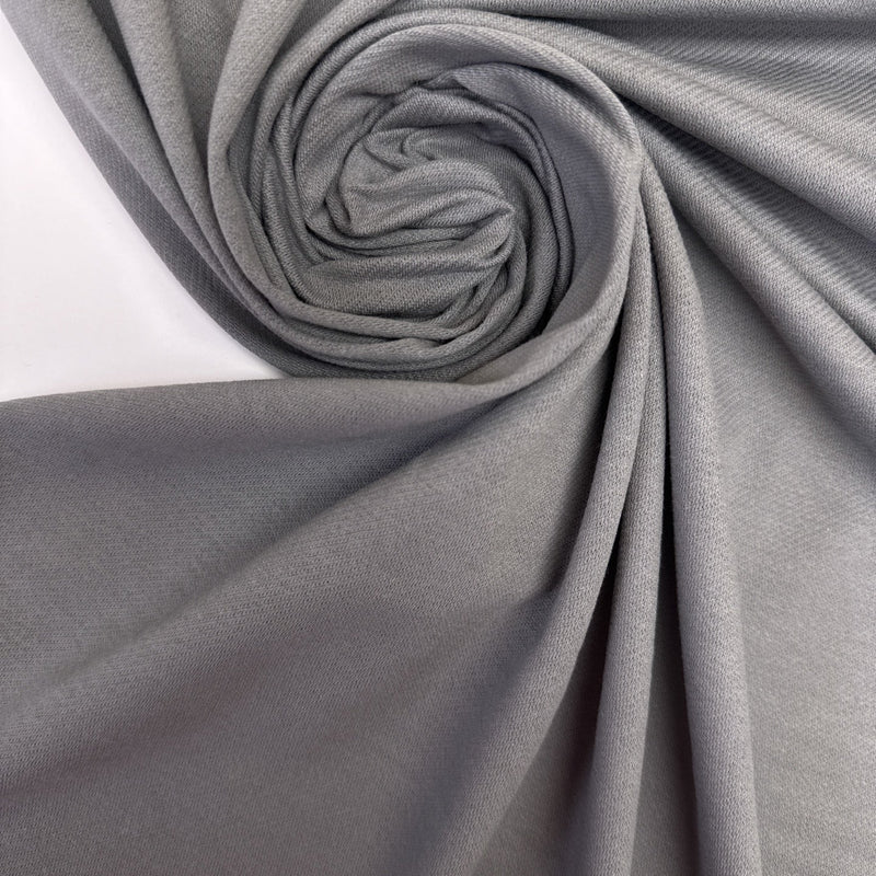 Cotton Elastane Knitted Gray Fabric