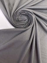 Cotton Elastane Knitted Gray Fabric