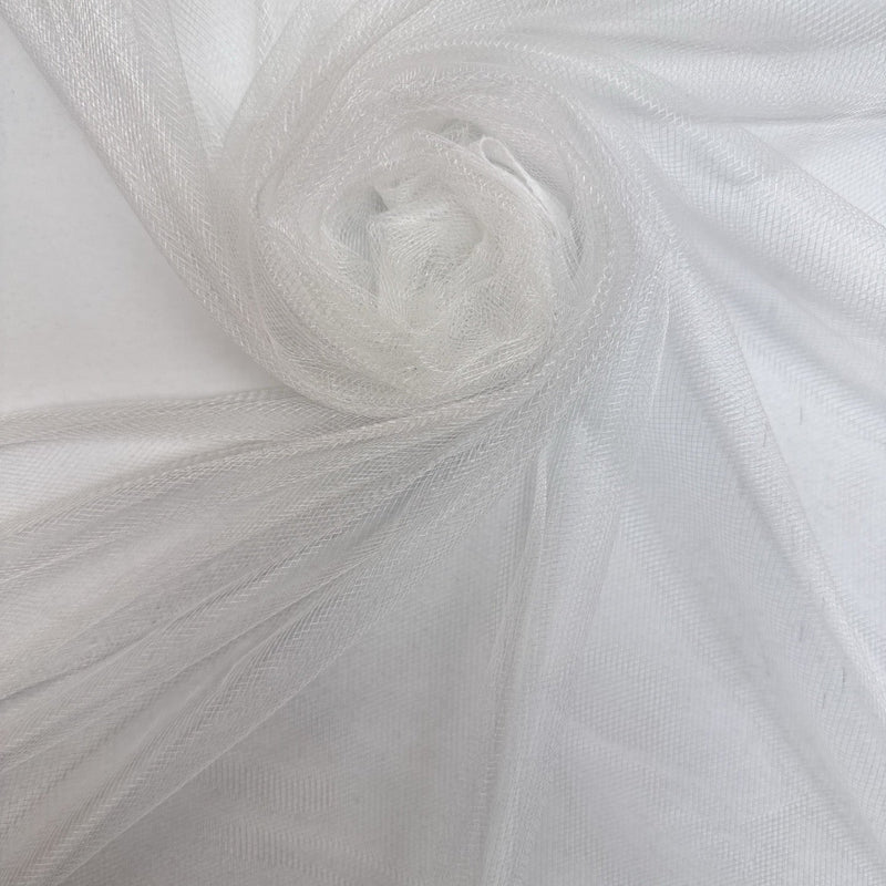 Polyamide Mesh White Stretch
