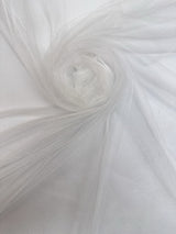 Polyamide Mesh White Stretch