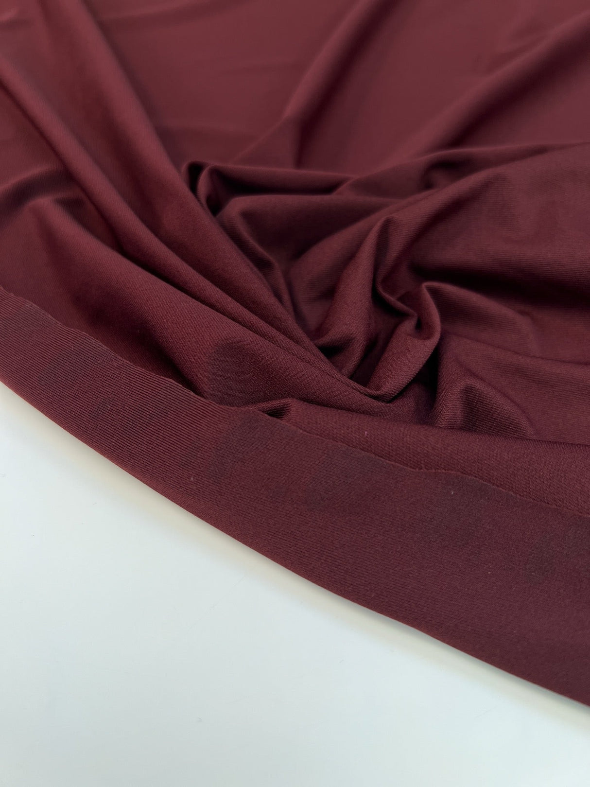 Polyamide Elastane Stretch Knitted Fabric Red Brown