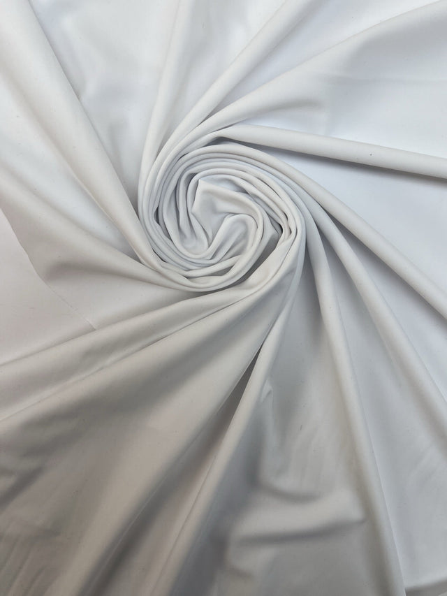 White Stretch Knitted Fabric