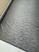 Viscose Cupro Blend Graphic Gray Lining