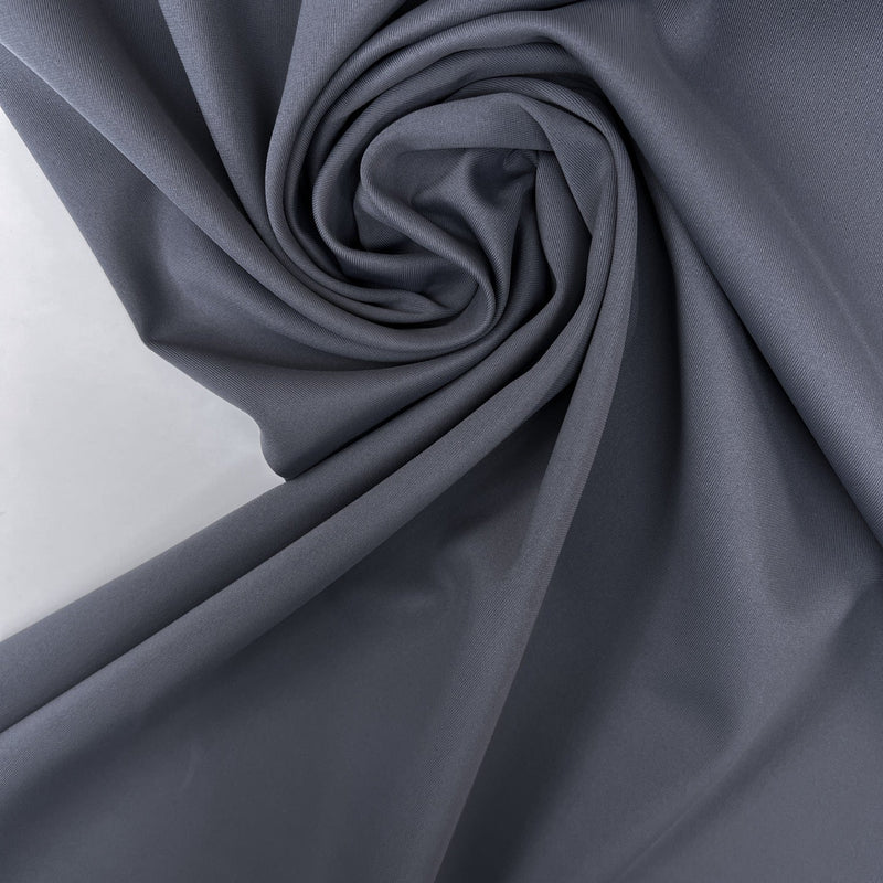Polyester Elastane Knitted Fabric Gray