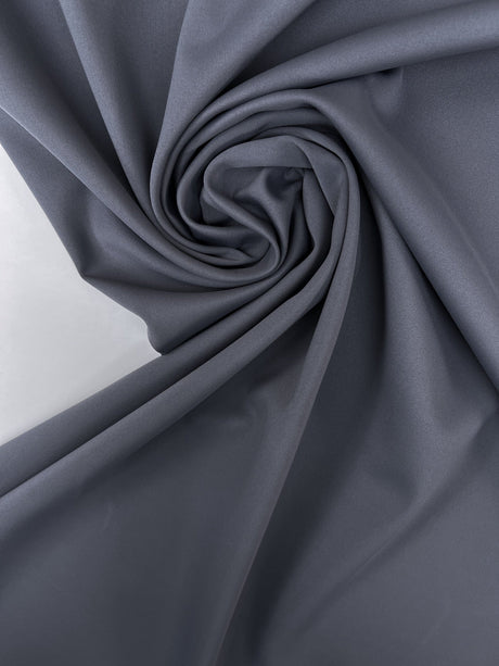 Polyester Elastane Knitted Fabric Gray