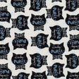 Cotton Print Gray Purrsuit of Coffeeness Fabric 44/45