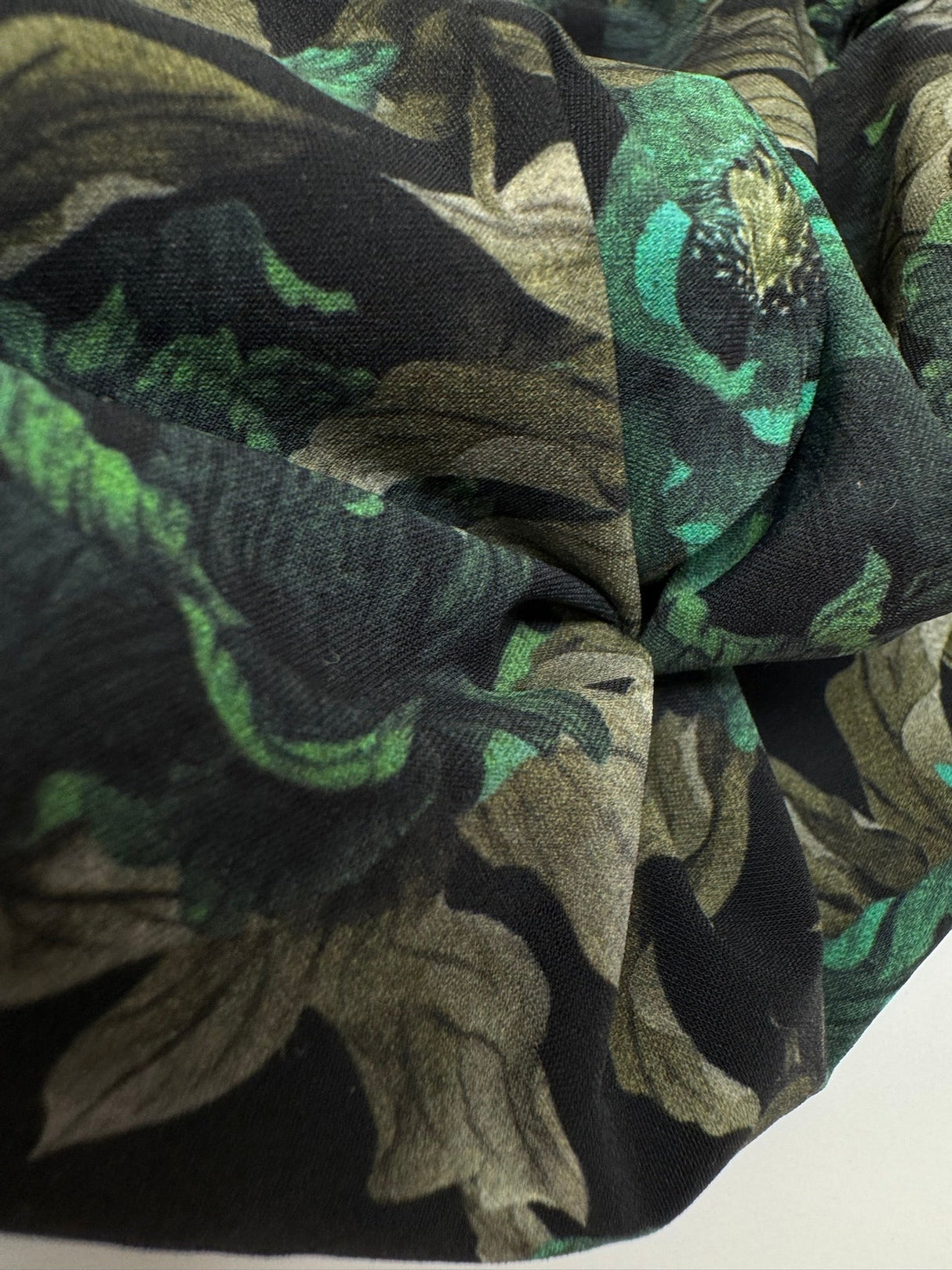 Polyamide Elastane Knitted Floral Fabric
