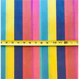 2 Yard Vibrant African Damask Metallic Jacquard Fabric 19 Inch Width