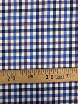 Cotton Poplin Blue Checked