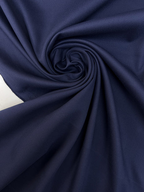 Viscose Blend Woven Blue Stretch Fabric