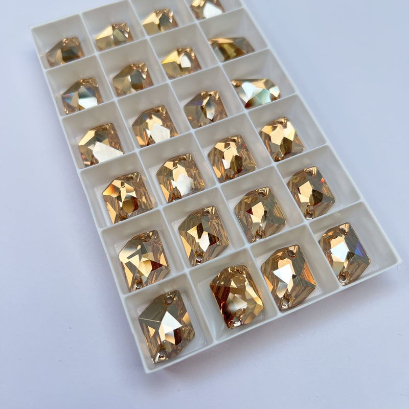Golden Sewing Notions With Crystals