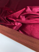 Red Velour Knitted Polyamide