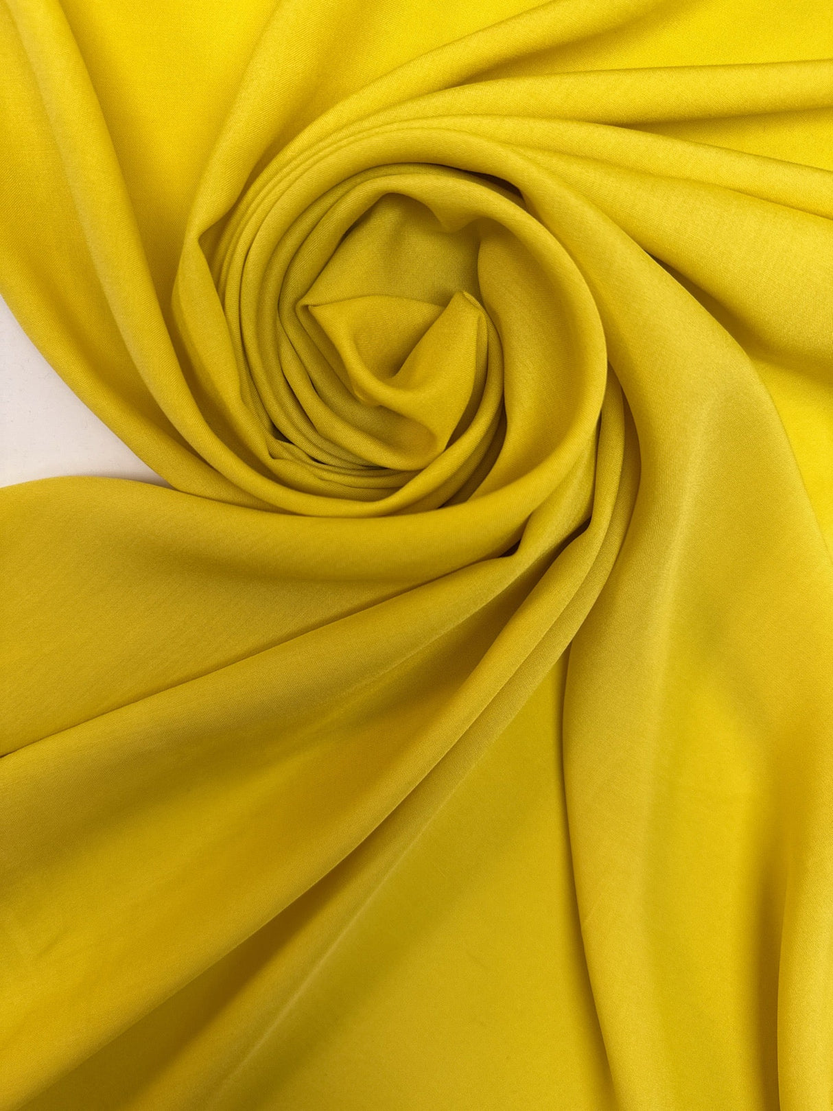 Viscose Plain Yellow-Green Italian Woven Fabric
